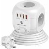 Síťový adaptér Viking AC CUBE PD30/Output: 4xAC, 2xUSB-A, 2xUSB-C/výkon až 3500W/ ON/OFF tlačidlo VACCUBEPD30