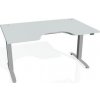 Hobis Pracovný stôl Motion Ergo, ZO, 2S, 140x70,5-120,5x90 cm, sivá/sivá