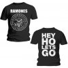 Ramones tričko Hey Ho Front & Back čierne