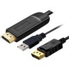 PremiumCord Kabel HDMI 2.0 na DisplayPort 1.2 pro rozlišení 4K@60Hz, 2m kportad21
