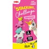 Haba Dynamická zábavná hra Stacking Challenge Jednorožci 5 figúrok 300 zadaní