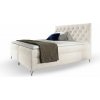 Wilsondo Čalúnená boxspring manželská posteľ s matracom Guliette 140x200 - biela