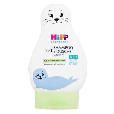 Hipp Babysanft 2in1 Shampoo + Shower jemný sprchový gel a šampon 2v1 200 ml pro děti
