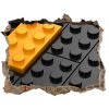 Fototapeta díra na zeď 3D Lego tehly 95x64 cm