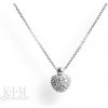 Dámska retiazka z bieleho zlata so srdiečkom K433 b