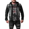 Cipo & Baxx pánska bunda CJ155 BLACK modrá