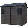 Plastikowy domek narzędziowy Tumba 1,9 x 2,4 m Store Boss antracyt