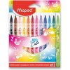 Fixky Maped ColorPeps Jungle mini Cute 12 farieb - tvrdosť HB, nestrúhaná, 120 bal