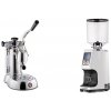 La Pavoni Stradivari Professional Lusso + Eureka Atom Specialty 75, white