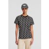 TRIČKO KARL LAGERFELD KL MONOGRAM AOP T-SHIRT KL MONOGRAM BLACK/WHITE