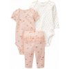 CARTER'S Set 3dielny body dl. rukáv, body kr. rukáv, legíny Pink Dragonfly dievča 6m/ veľ. 68