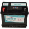 WEBBER autobatéria 55Ah 12V, 480A, WA0551
