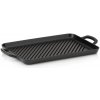 Grilovacia doska liatinová CALIDO 35x25 cm čierna KL-12469