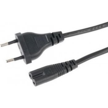 Kabel GEMBIRD síťový 1,8m VDE 220/230V napájecí notebook 2 pin