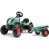 FALK Šliapací traktor FARM LANDER 2054L s prívesom - zelený