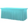 TENTino Elastický poťah SKIRTING na skladací stôl 180-183x76 cm VIAC FARIEB Farba obrusu: SVETLOMODRÁ / SKY BLUE