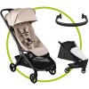 Akčný set Bugaboo Butterfly 2 complete BLACK/DESERT TAUPE-DESERT TAUPE + madlo + pláštenka