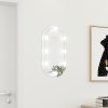 Zrkadlo s LED svetlami 60x30 cm sklenené oválne-ForU-3102974