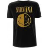 Nirvana Tričko Spliced Happy Face Black XL