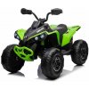 Beneo Elektrická štvorkolka Can-am Renegade zelená jednomiestna odpružená predná a zadná náprava LED Svetlá 12V batéria 2 x 35W Motory mäkké EVA kolesá MP3 prehrávač so vstupom USB/AUX Licenc