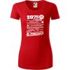1975 v kocke - Dámske tričko z organickej bavlny Origin (GOTS) - M ( Červená )
