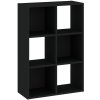 Regál CATCHY 6P - čierny