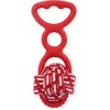 Petnova hračky pre zvieratá TPR ROPETOY RED hračka pre psa 20 cm