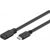 PremiumCord ku31mf1 Prodlužovací, USB-C M/F, 1m, černý