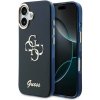 Guess IML 4G Script Metal Logo zadný kryt pre iPhone 17 Blue
