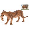 Zoolandia lev/levica s mláďatom 13cm v krabičke - lev