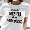 Tričko s potlačou SEXY FARMÁRKA Pánsky Biela L