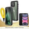 Odolné Vodotesné púzdro Luxria Resistant pre Apple iPhone - Čierne (certifikované) iPhone: 11
