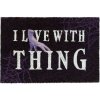 Rohožka Wednesday - I Live With Thing, 60 x 40 x 1,5 cm