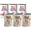 Brit mono protein beef 3x400g & WILD FARM Pate Lamb 3x400g bezlepkové krmivo pre psov