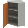 Policová skriňa Strong L, 80x115,2x40 cm, čerešňa/sivá - 1 kus - 1 KS - 2 - policová rohová - 60 mesiacov - plné - ľavá - Hobis - 80 cm - Strong - 40 cm - 115.2 cm - čerešňa/sivá - 65.46 kilogramu HOB