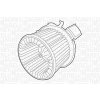 MAGNETI MARELLI Elektromotor, vnitřní ventilátor 069401320010