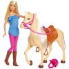 Mattel Barbie bábika s koňom FXH13