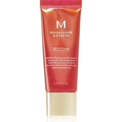 Missha M Perfect Cover BB krém s veľmi vysokou UV ochranou malé balenie odtieň No. 13 Bright Beige SPF 42/PA+++ 20 ml