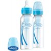 DR.BROWN'S Fľaša antikolik Options+ úzka 2x250 ml plast, modrá