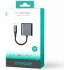 Joyroom Adapter DAC 2-in-1 Lightning to Lightning/ 3.5mm Mini Jack, 2.4A, 0.12m, Black (SY-L01)