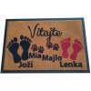GDmatsEU GDmtasEU | rohožka personalizovaná s otlačkami nôh