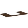 Hansgrohe Xelu Q Doska pod umývadlo 98x55 cm, výrez uprostred, tmavý orech 54095630-HG
