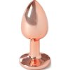 Secret Play - Metal Butt Plug Rose Gold Small Size 7 cm