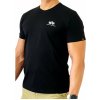 Alpha Industries Basic T Small logo Black tričko pánske Farba: čierna, Veľkosť: M