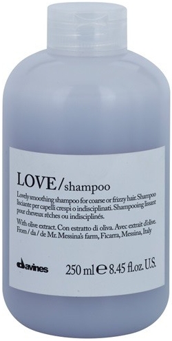 Davines Love Olive uhladzujúci šampón pre nepoddajné a krepovité vlasy Lovely Smoothing Shampoo for Coarse or Frizzy Hair 250 ml