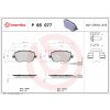 BREMBO Sada brzdových platničiek kotúčovej brzdy P85077