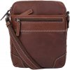 Segali pánska kožená crossbody taška 25577 Brown