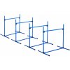 Goleto Agility prekážky pre psov 95 x 65 x 95 cm | modrá