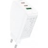 Wall charger Acefast A41 , 2x USB-C + USB, GaN 65W (white) Varianta: uniwersalny