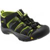 Keen Newport H2 detské sandále black/lime green